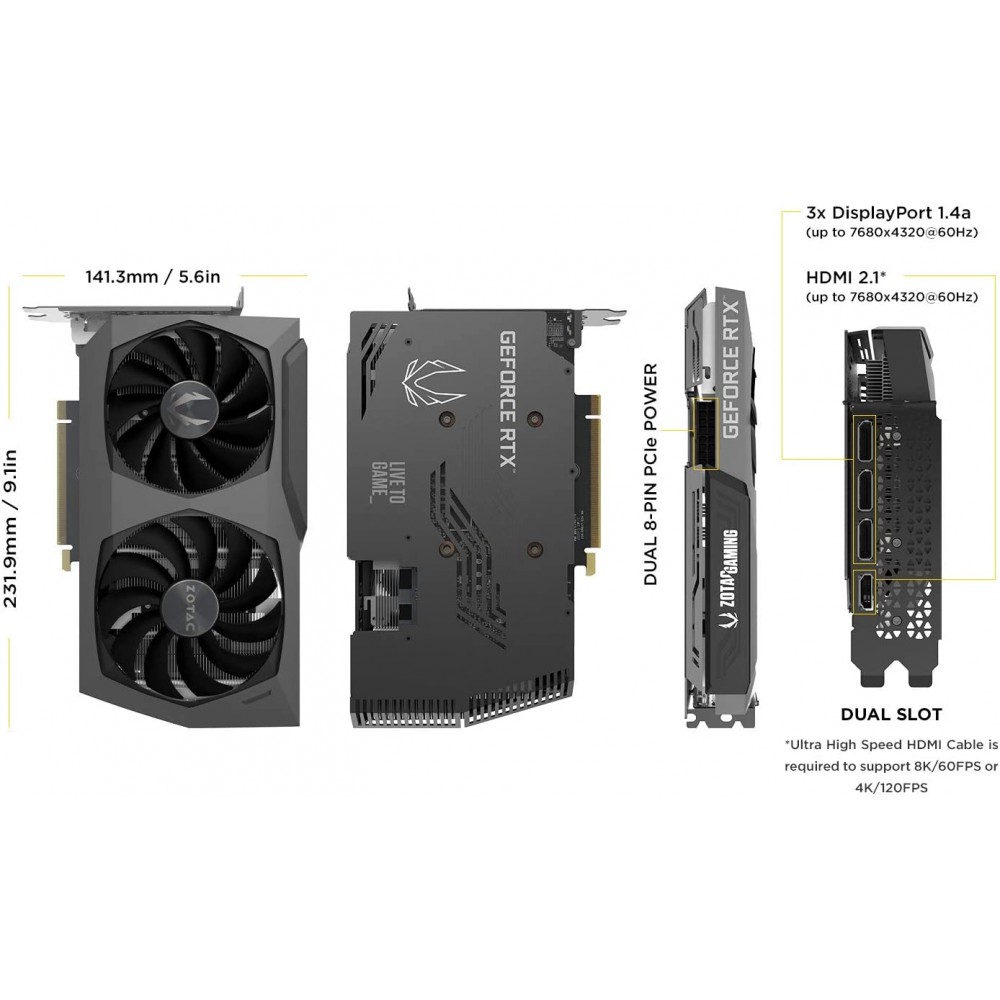 Buy Zotac RTX 3070 Twin Edge OC 8GB GDDR6 Best Price in India