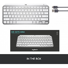 Logitech MX Keys Advanced Wireless Illuminated Keyboard, Backlighting,  Bluetooth, USB-C, Apple macOS, Microsoft Windows, Linux, iOS, Android,  Metal Build - Black 