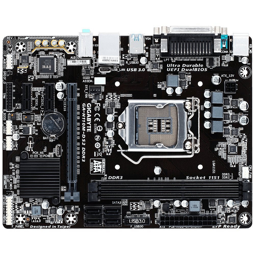 Gigabyte GA-H110M-DS2 6th/ 7th Gen Motherboard Best Price in India ...